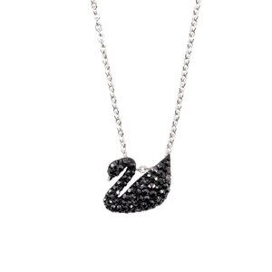 SWAROVSKI ICONIC SWAN PENDANT, BLACK, Nib